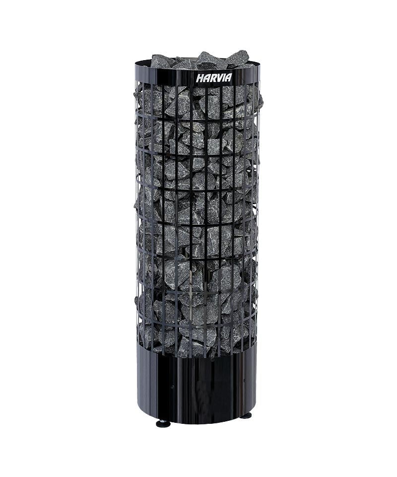 Harvia Cilindro PC E Electric Sauna Heater – Black Steel