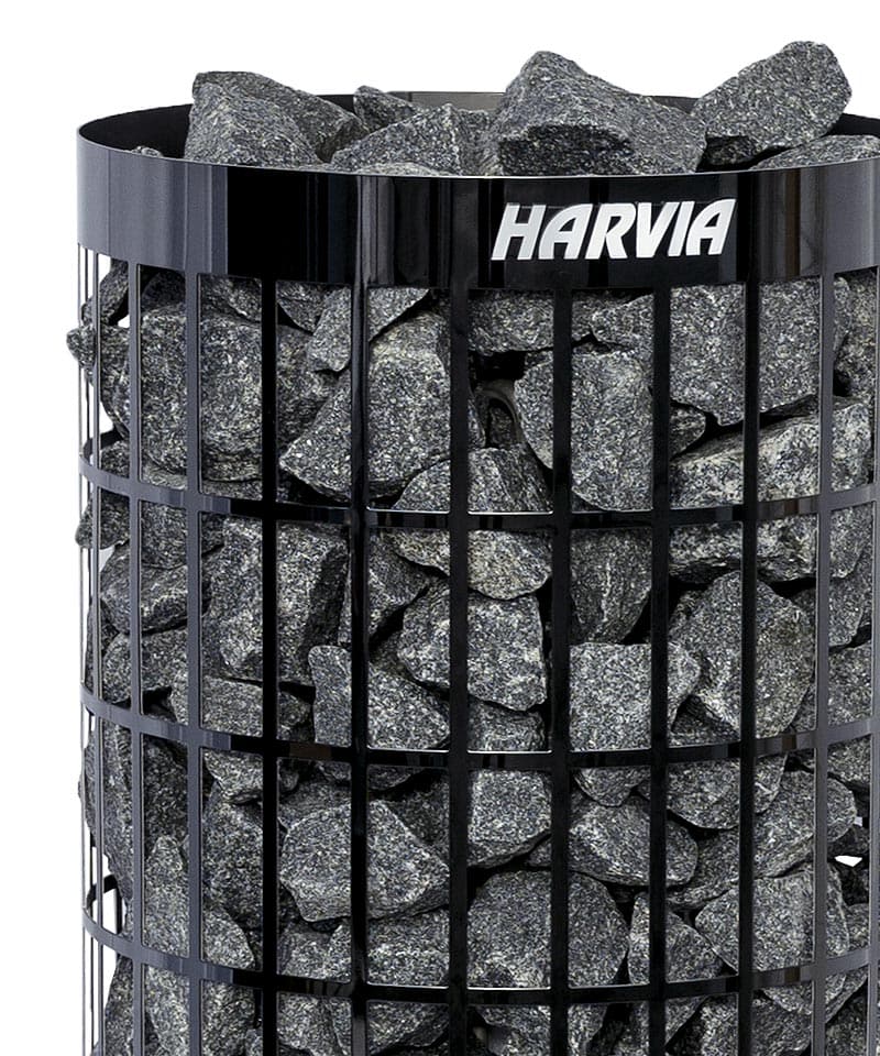 Harvia Cilindro PC E Electric Sauna Heater – Black Steel