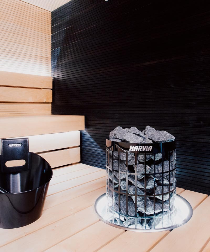 Harvia Cilindro PC Electric Sauna Heater – Black Steel