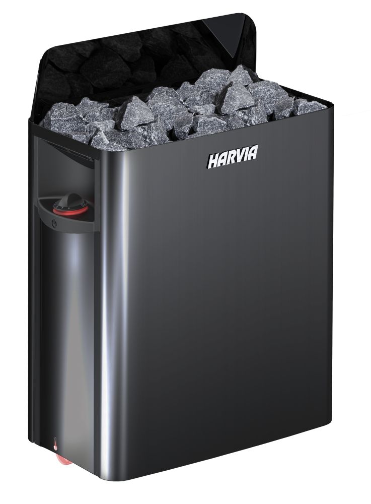 Harvia The Wall SW Electric Sauna Heater – Black Steel
