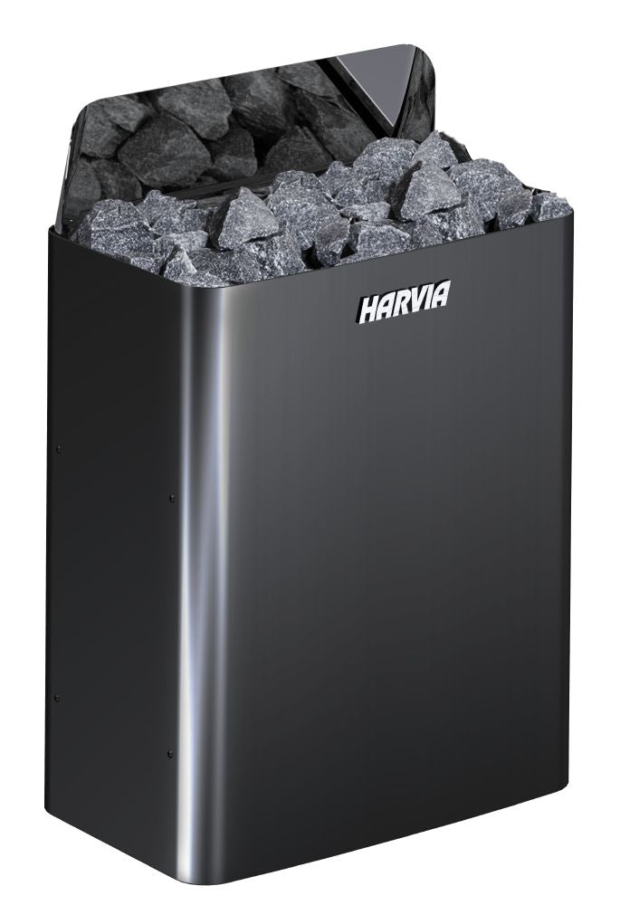 Harvia The Wall SW E Electric Sauna Heater – Black Steel