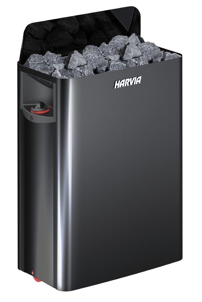Harvia The Wall SW Electric Sauna Heater – Black Steel