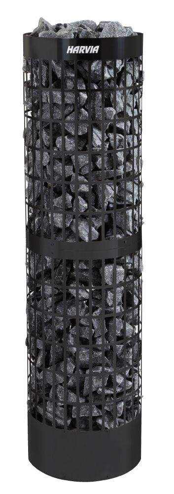 Harvia Cilindro Pro PC100E/135E Electric Sauna Heater – Black Steel