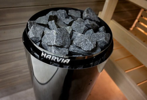 Harvia Cilindro PC E Electric Sauna Heater – Black Steel