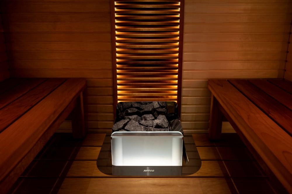 Harvia The Wall SW E Electric Sauna Heater – Steel